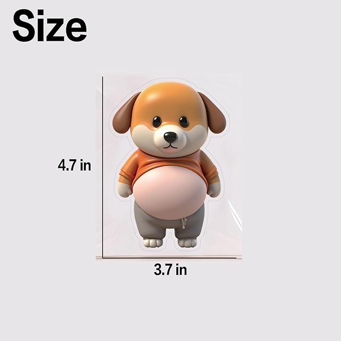 Big belly Dog Anti-Collision Sticker