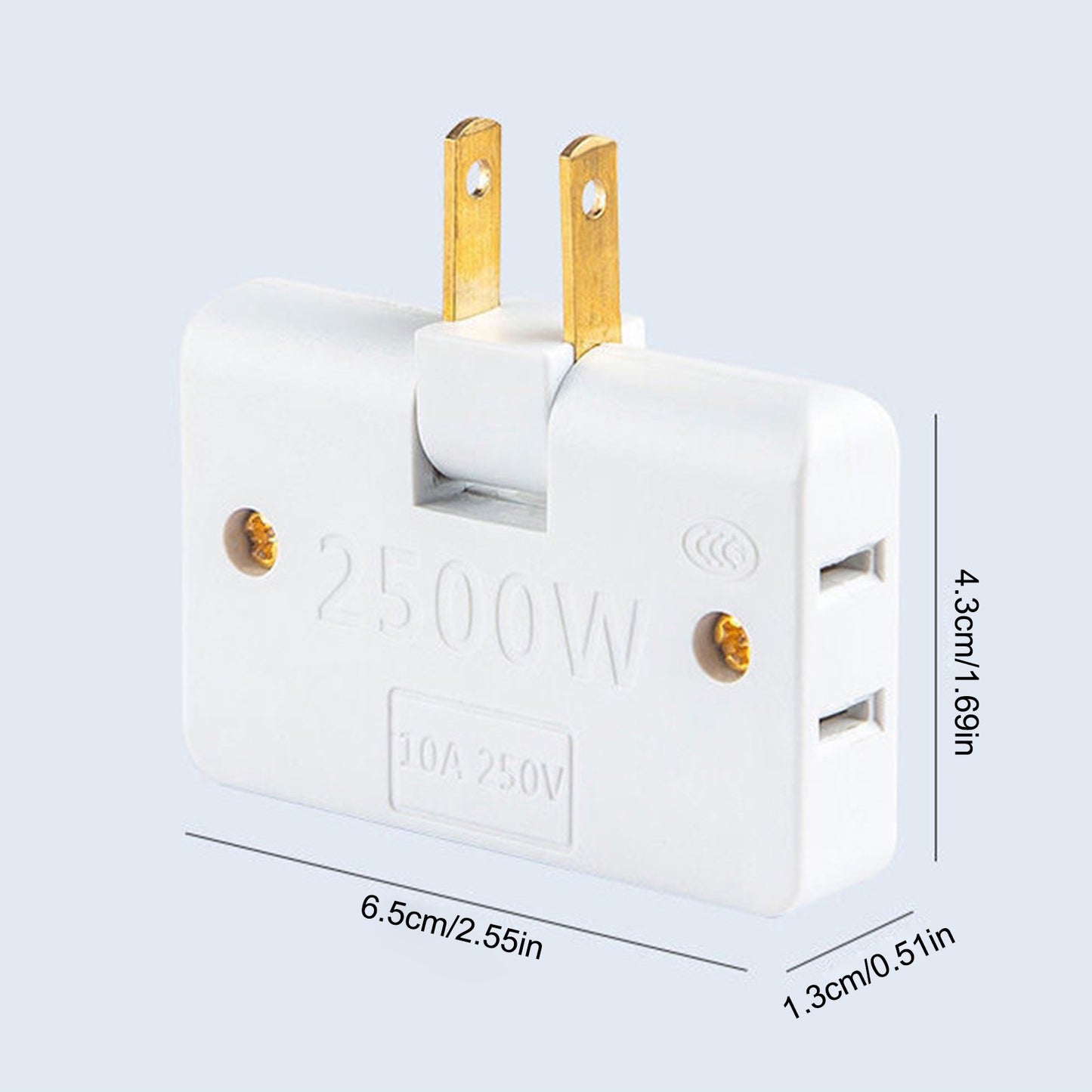 180° Rotating 3-Way Outlet Extender