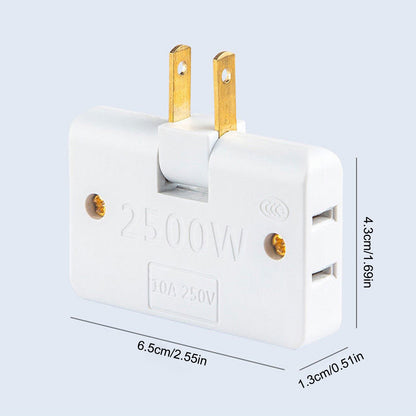 180° Rotating 3-Way Outlet Extender