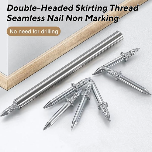 Double-Headed Skirting Thread Seamless Nail Non Marking