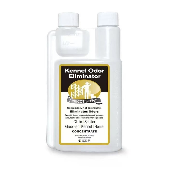 Kennel Odor Eliminator (Non-Enzymatic, Apricot & Fresh Scents for Tough Pet Odors)