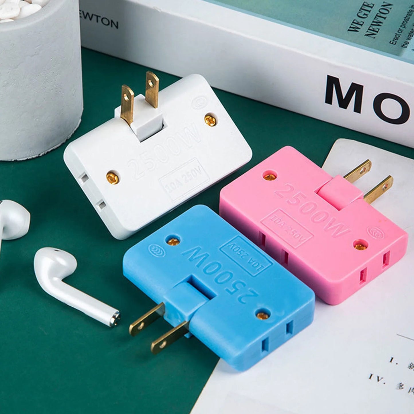 180° Rotating 3-Way Outlet Extender