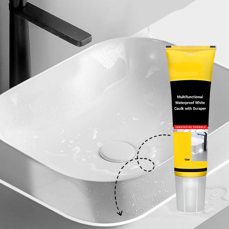 Multi-functional Waterproof White Caulk with Scraper PRO