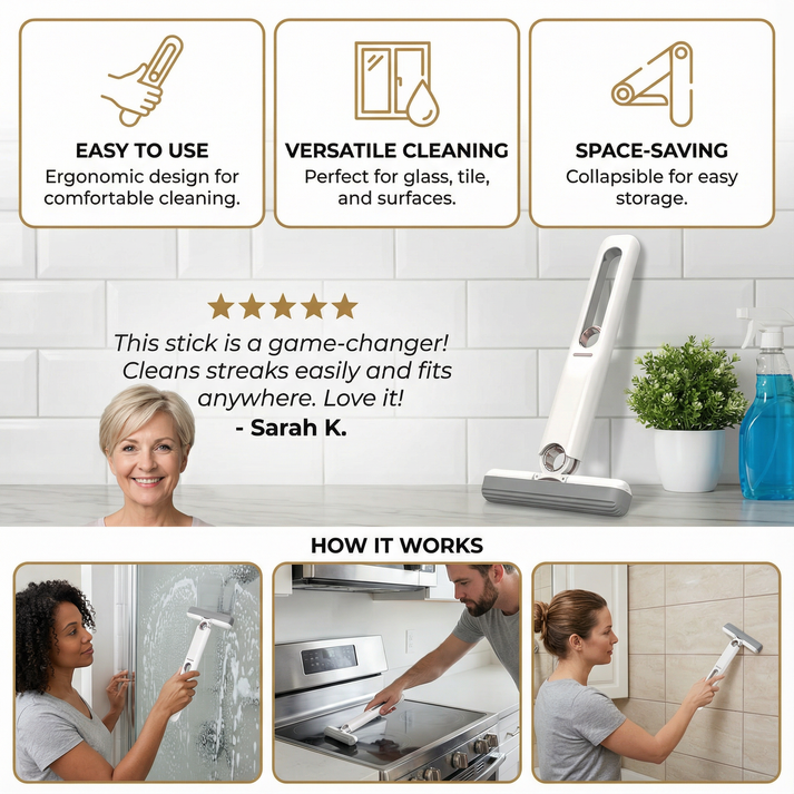 Portable Mini Self-Squeeze Mop