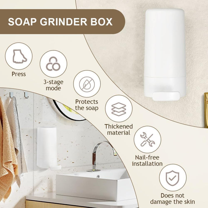 Hygienic Bar Soap Grinder & Dispenser