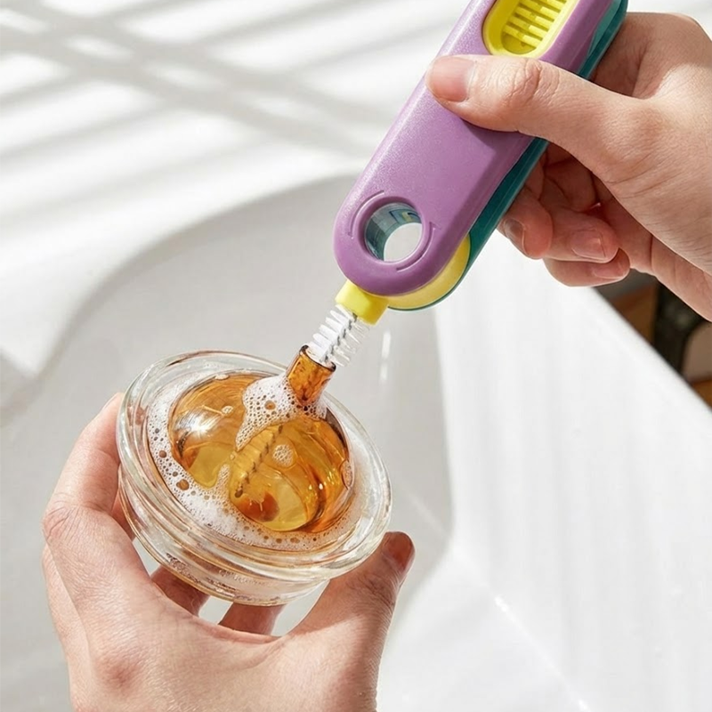 3-in-1 Cup Lid Gap Cleaning Brush