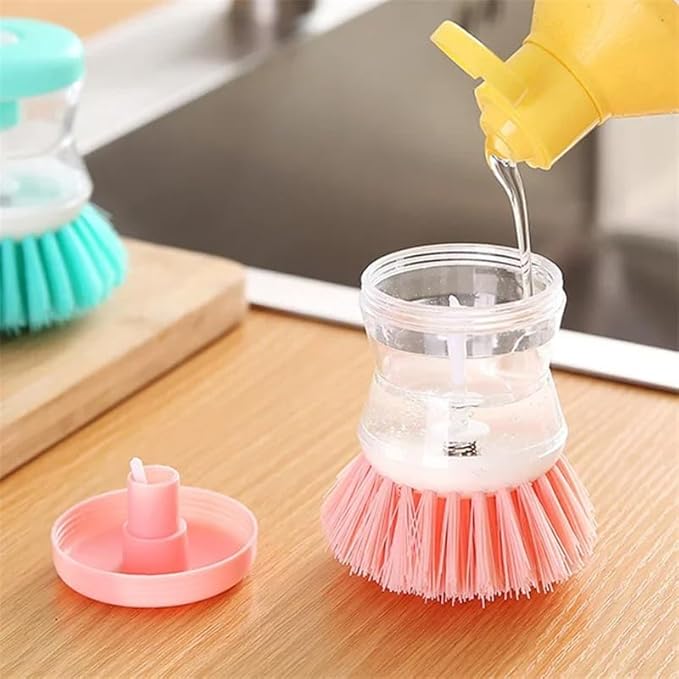 Pressing Type Kitchen Cleaning Brush