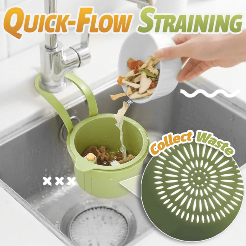 Hanging Clip-On Automatic Dumping Sink Strainer Pro