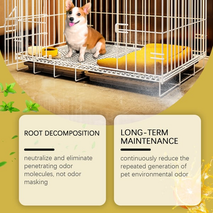 Kennel Odor Eliminator (Non-Enzymatic, Apricot & Fresh Scents for Tough Pet Odors)