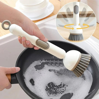360° Rotating Soap Dispensing Dish Brush