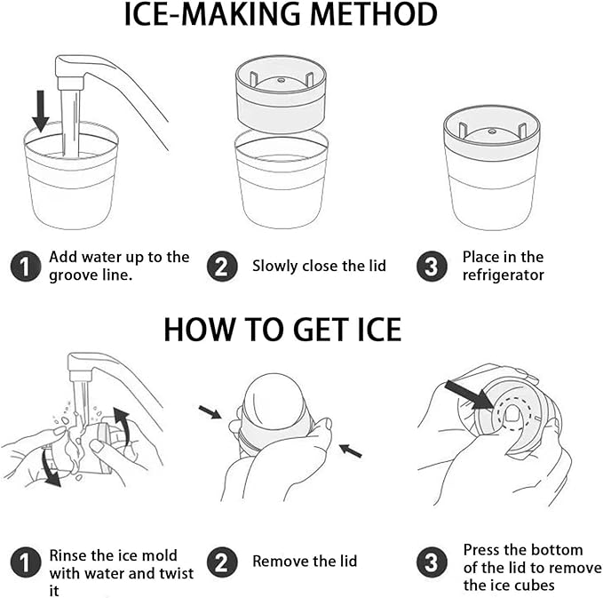 Ice Ball Maker - Leakproof Whiskey Balls Shape