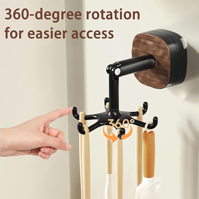 Suction Cup 360° Rotating Hook 6-Claw