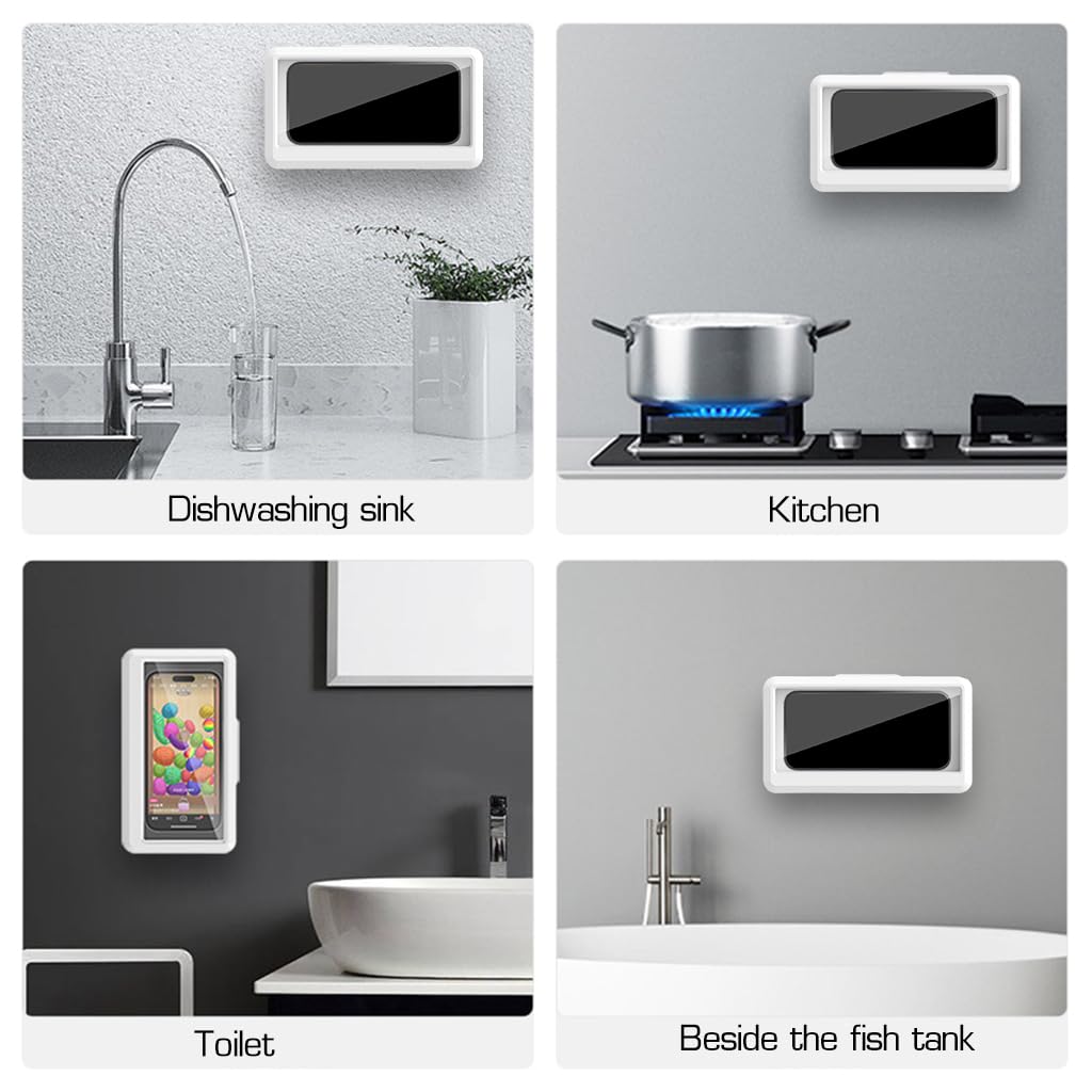 360° Rotation Waterproof Wall-Mount Phone Holder