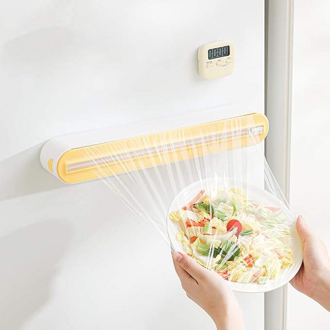 Magnetic Clingfilm Dispenser with Cutter