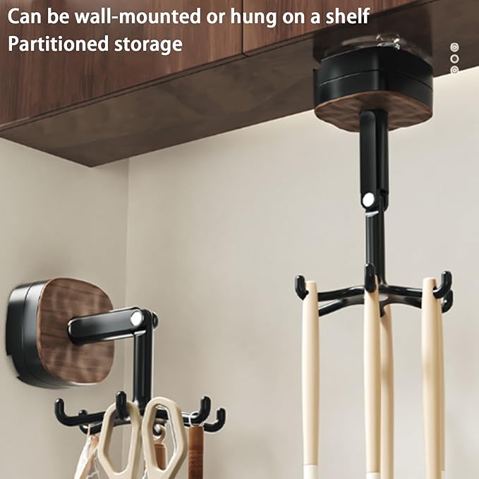 Suction Cup 360° Rotating Hook 6-Claw