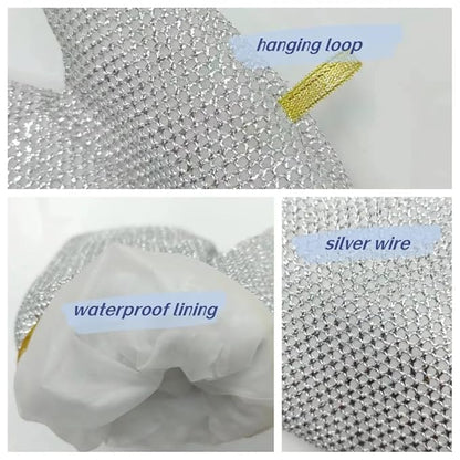 Wire Dishwashing Gloves（1 Pair）