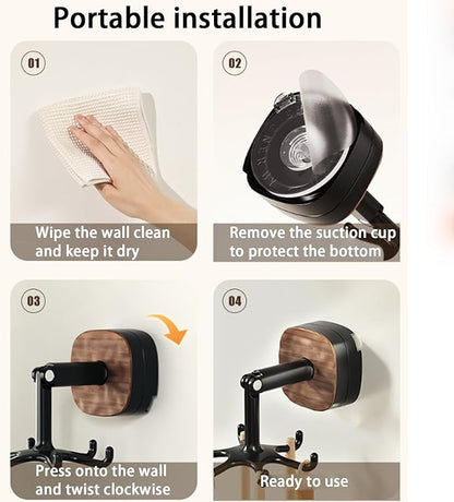 Suction Cup 360° Rotating Hook 6-Claw