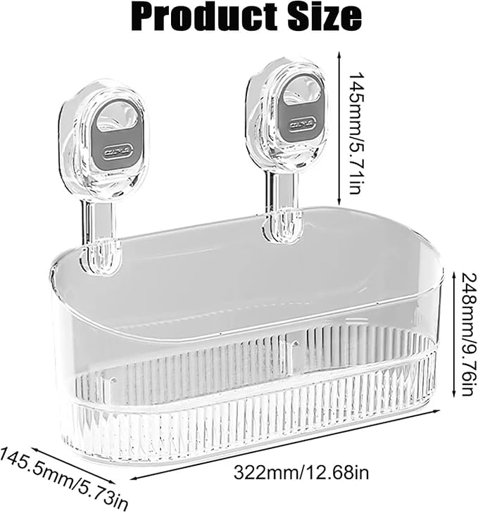 No-Drill Bathroom Suction Storage Box