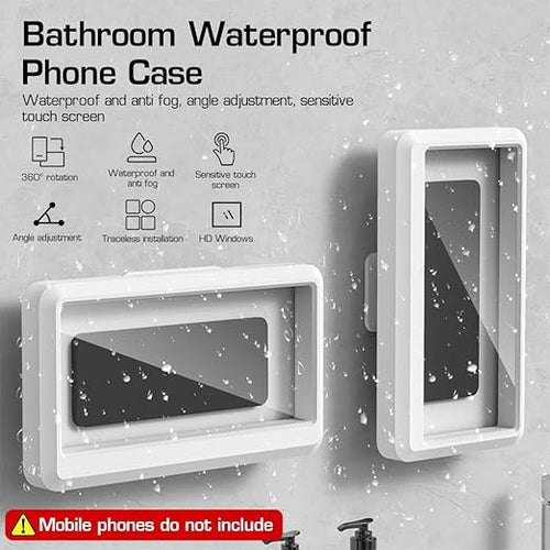 360° Rotation Waterproof Wall-Mount Phone Holder