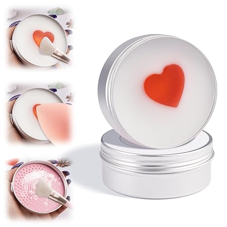 Makeup Brush Cleaner Soap with Silicone Mat