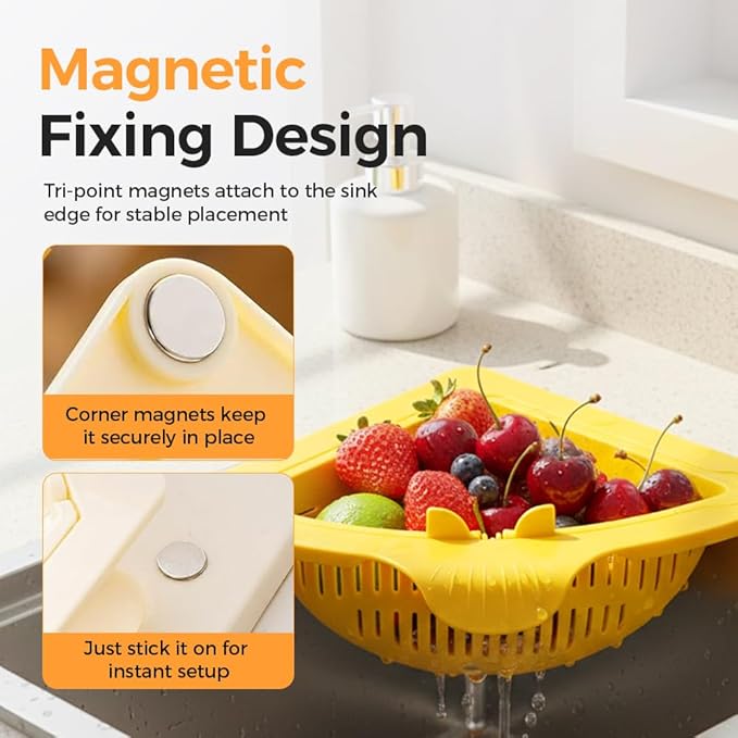 Magnetic Drainage & Filter Basket Sink Strainer Pro