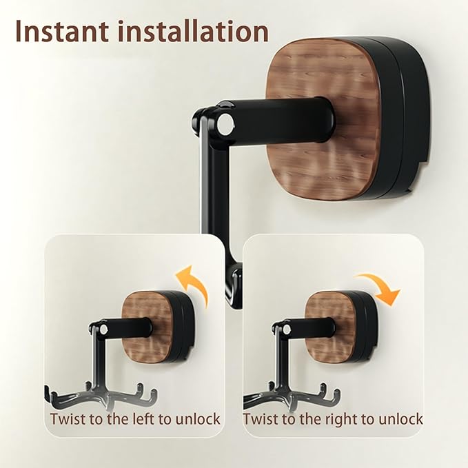 Suction Cup 360° Rotating Hook 6-Claw