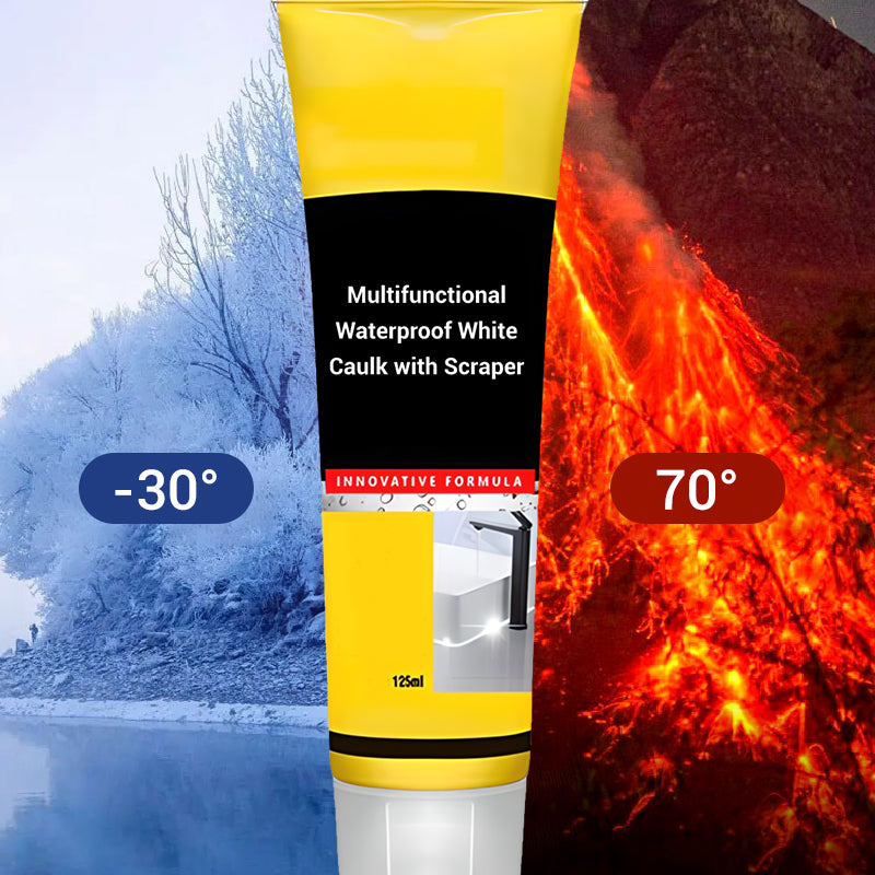 Multi-functional Waterproof White Caulk with Scraper PRO