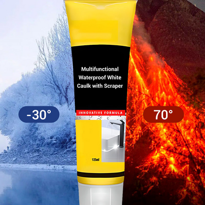 Multi-functional Waterproof White Caulk with Scraper PRO