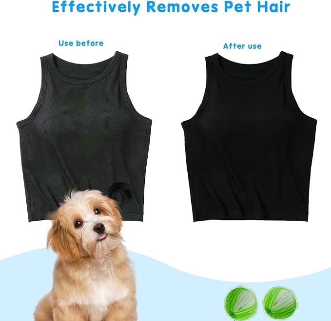 Washing Machine Pet Hair Remover Ball (4 Packs)