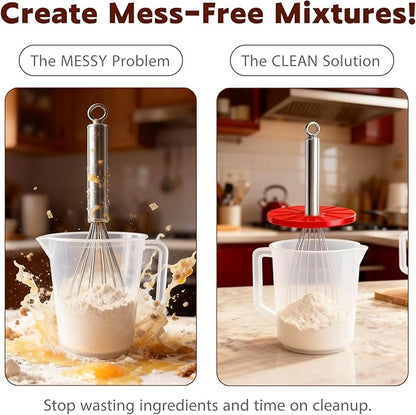 Whisk Cleaning Wiper Kitchen-Aids – Anti-Splatter Silicone Baffle for 6-Wire Whisks
