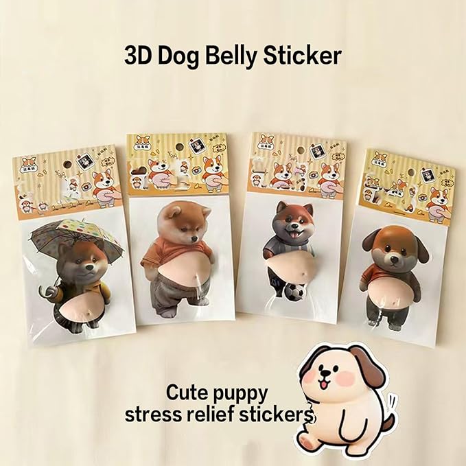Big belly Dog Anti-Collision Sticker