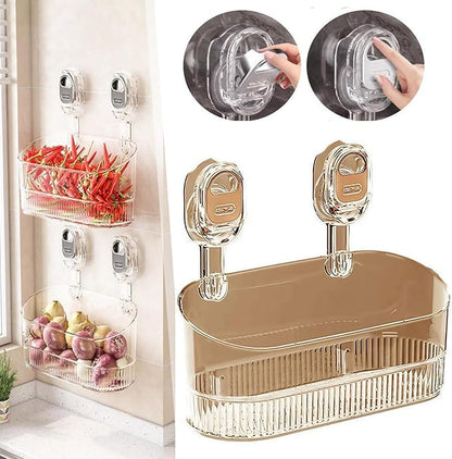 No-Drill Bathroom Suction Storage Box