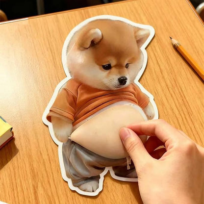 Big belly Dog Anti-Collision Sticker