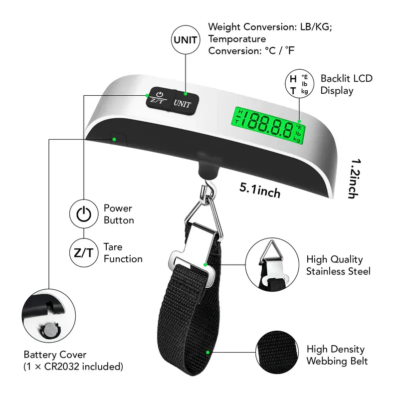 Portable Digital Luggage Scale