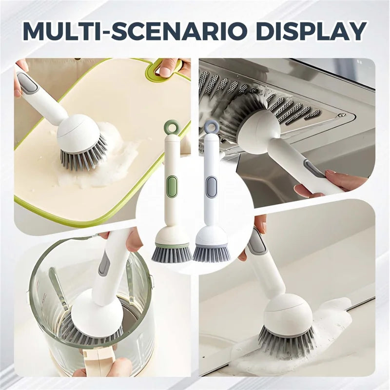360° Rotating Soap Dispensing Dish Brush