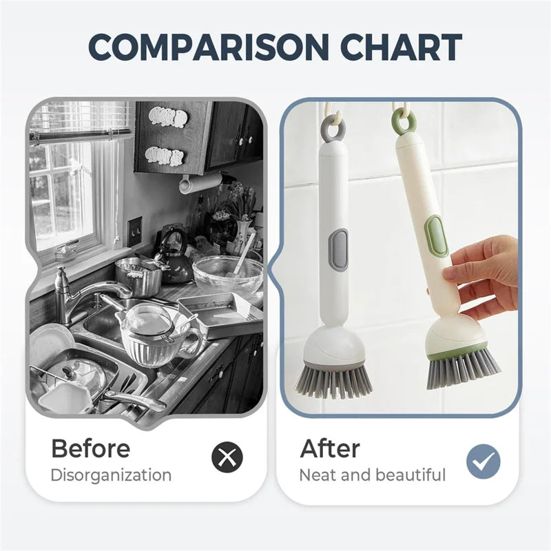 360° Rotating Soap Dispensing Dish Brush