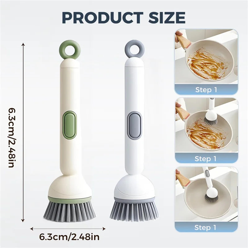 360° Rotating Soap Dispensing Dish Brush