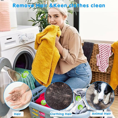 Washing Machine Pet Hair Remover Ball (4 Packs)