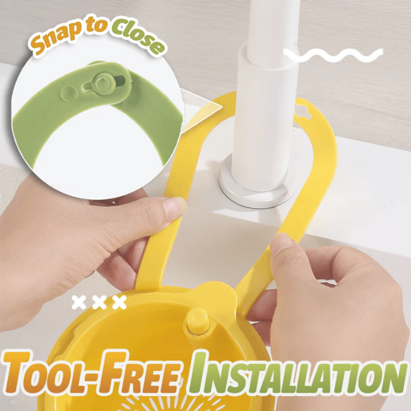 Hanging Clip-On Automatic Dumping Sink Strainer Pro