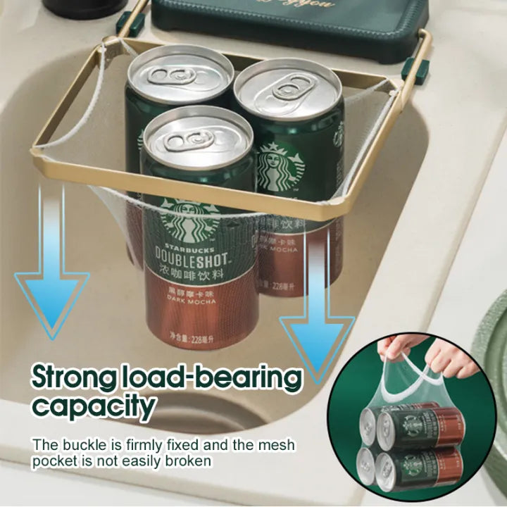 Foldable Sink Filter Storage Rack (50 Filter Nets Included)