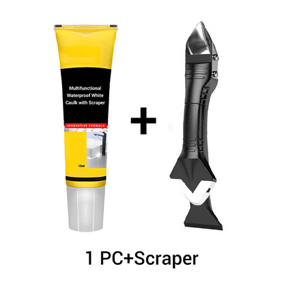 Multi-functional Waterproof White Caulk with Scraper