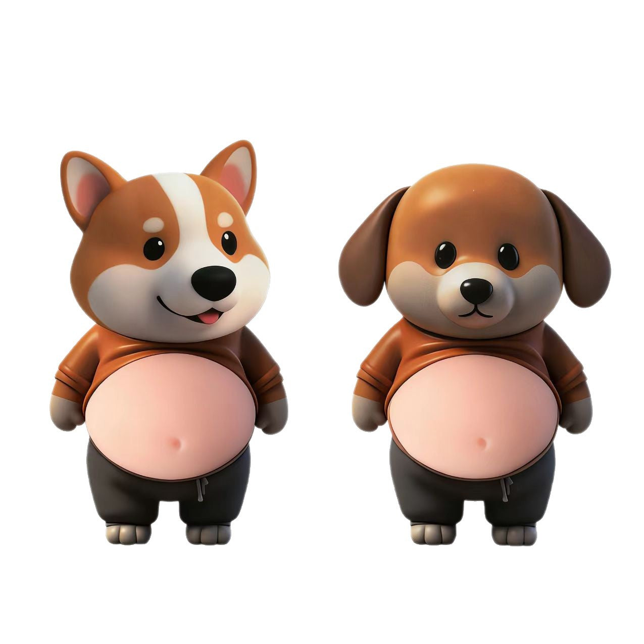 Big belly Dog Anti-Collision Sticker