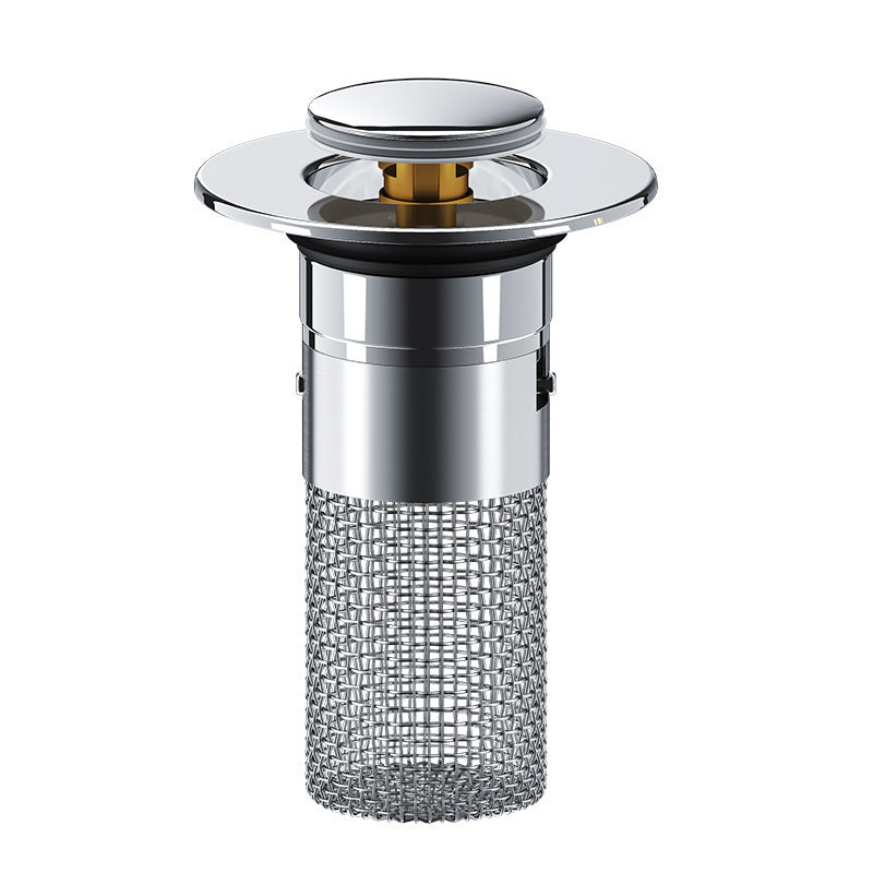 Sink Drain Strainer with Removable Stainless Steel Basket