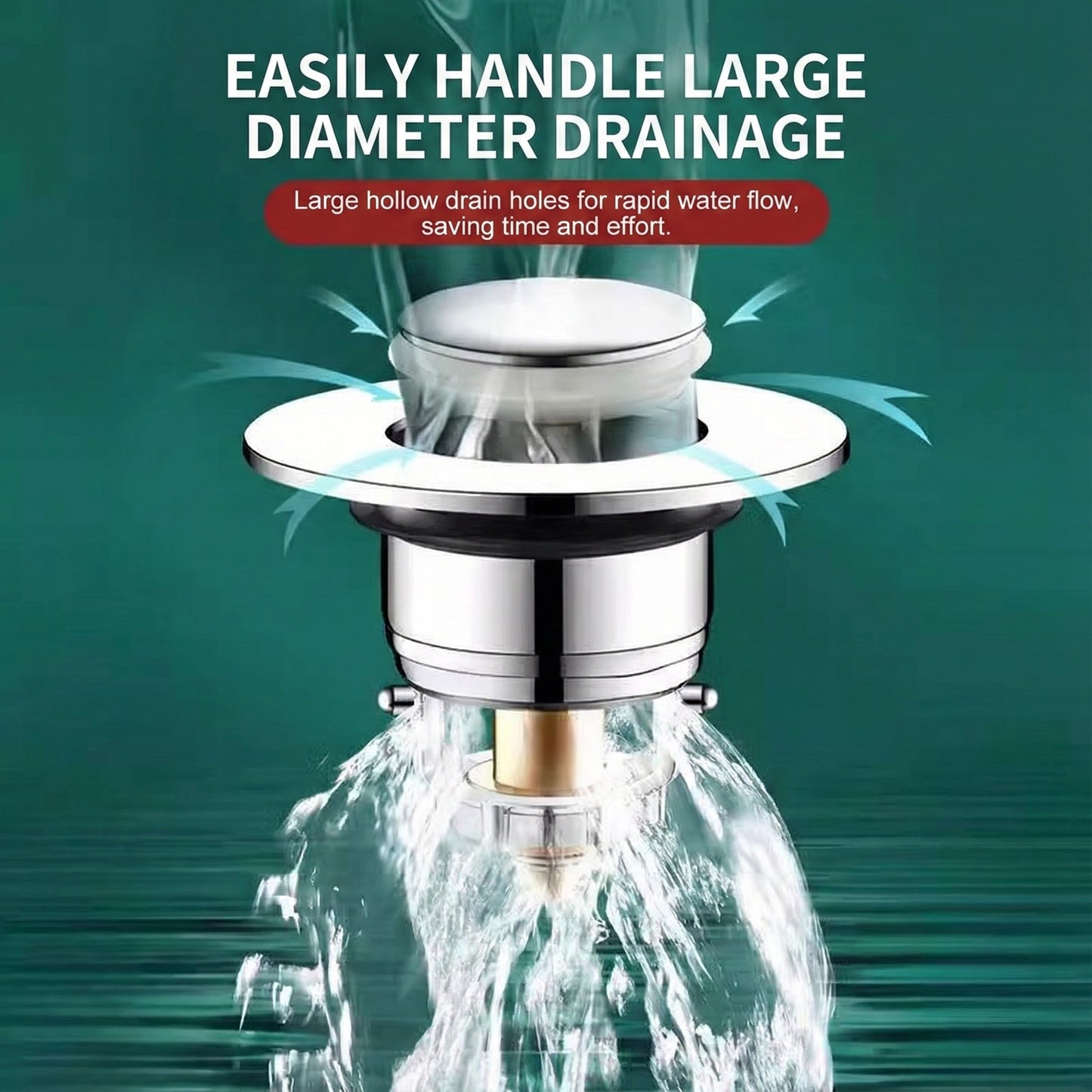 Sink Drain Strainer with Removable Stainless Steel Basket