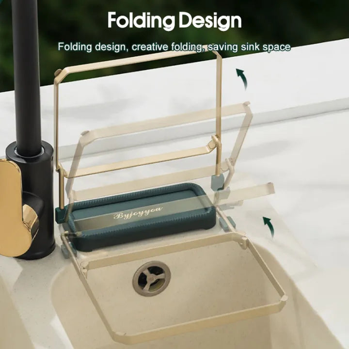 Foldable Sink Filter Storage Rack (50 Filter Nets Included)