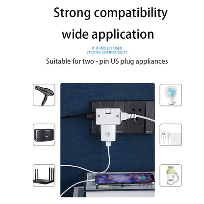 180° Rotating 3-Way Outlet Extender