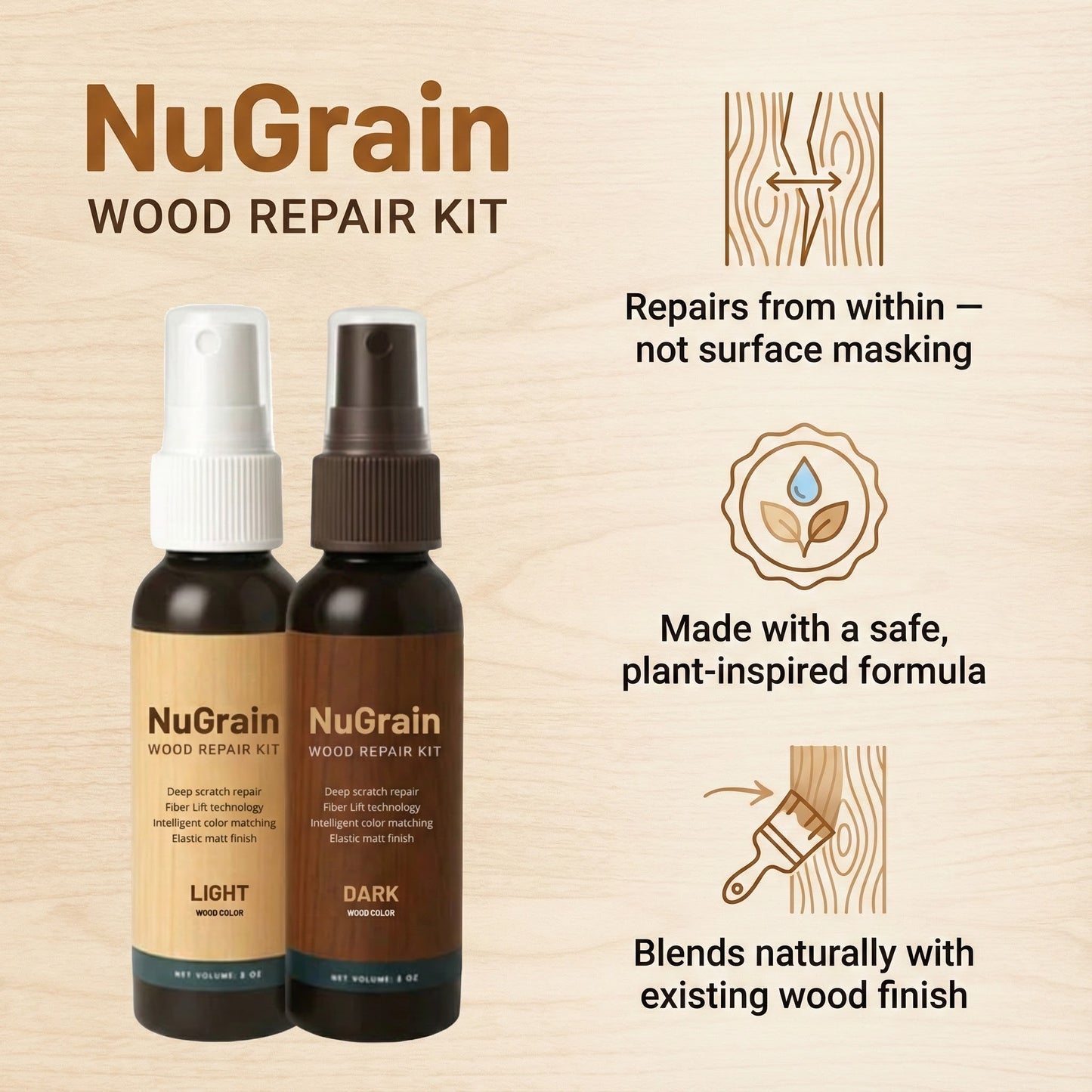 NuGrain Wood Repair Kit PRO